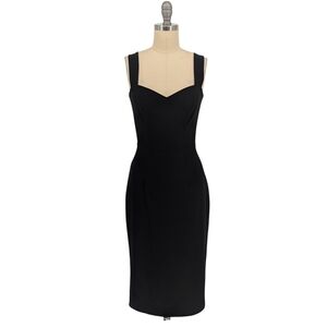 01383 Dress the Population Sweetheart Neck Sheath Dress Black size XS preppy